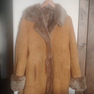 Italian shearling fur coat